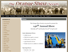 Tablet Screenshot of orangeshowsociety.org.au